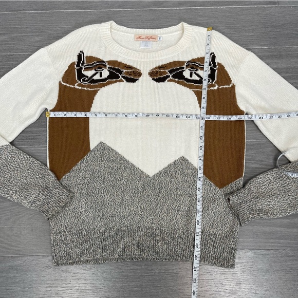Mara Hoffman Runway Mirrored Camel Head Crewneck Alpaca Blend Sweater XS Rare - Picture 16 of 16